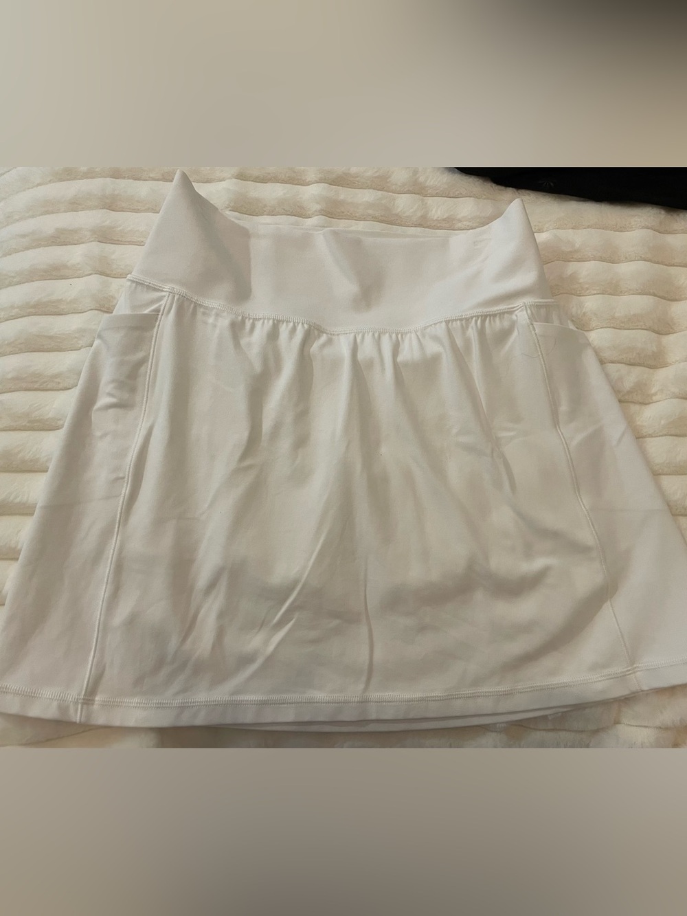 Athleta Salutation Stash 16.5 White A-Line Athletic Skort